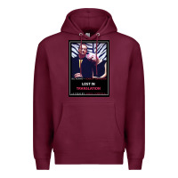Burgundy Lost in Translation Poster GIFT Premium Hoodie - trangStudio