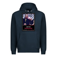 Navy Lost in Translation Poster GIFT Premium Hoodie - trangStudio