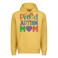 Antique Gold Proud Autism Mom Premium Hoodie - CowhideDigitalArt