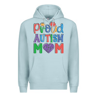 Blue Mist Proud Autism Mom Premium Hoodie - CowhideDigitalArt