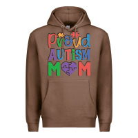 Chestnut Proud Autism Mom Premium Hoodie - CowhideDigitalArt