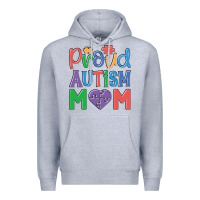 Heather Grey Proud Autism Mom Premium Hoodie - CowhideDigitalArt