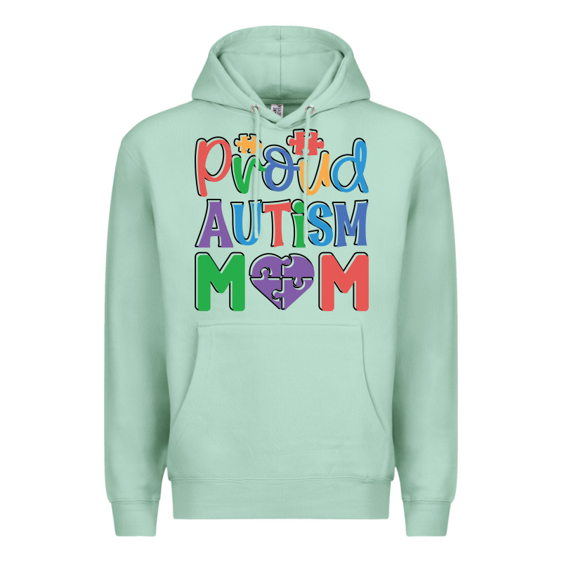Proud Autism Mom Premium Hoodie by CowhideDigitalArt | Teevron