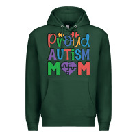 Sports Green Proud Autism Mom Premium Hoodie - CowhideDigitalArt