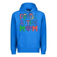True Royal Proud Autism Mom Premium Hoodie - CowhideDigitalArt