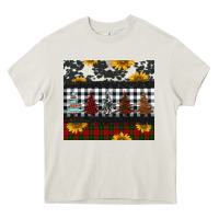 Cream christmas trees and sunflowers Heavy Core Tee - Jasminsmagicworld