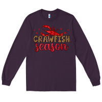 Plum crawfish season Long Sleeve Tee - OliviaCreatesArt
