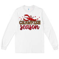White crawfish season Long Sleeve Tee - OliviaCreatesArt