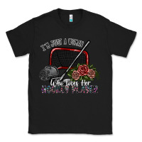 Black i'm just a woman who loves her hockey player Classic Tee - SublimationCraftShop