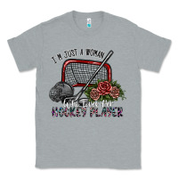 Heather Grey i'm just a woman who loves her hockey player Classic Tee - SublimationCraftShop