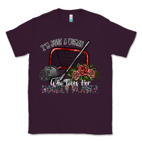 Plum i'm just a woman who loves her hockey player Classic Tee - SublimationCraftShop