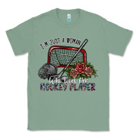 Sage i'm just a woman who loves her hockey player Classic Tee - SublimationCraftShop