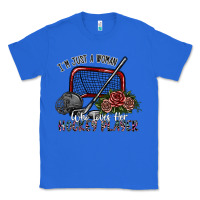 True Royal i'm just a woman who loves her hockey player Classic Tee - SublimationCraftShop