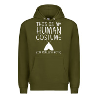 Army Green moth easy halloween human costume insect owlet diy gift t shirt Premium Hoodie - trangStudio
