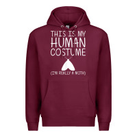 Burgundy moth easy halloween human costume insect owlet diy gift t shirt Premium Hoodie - trangStudio