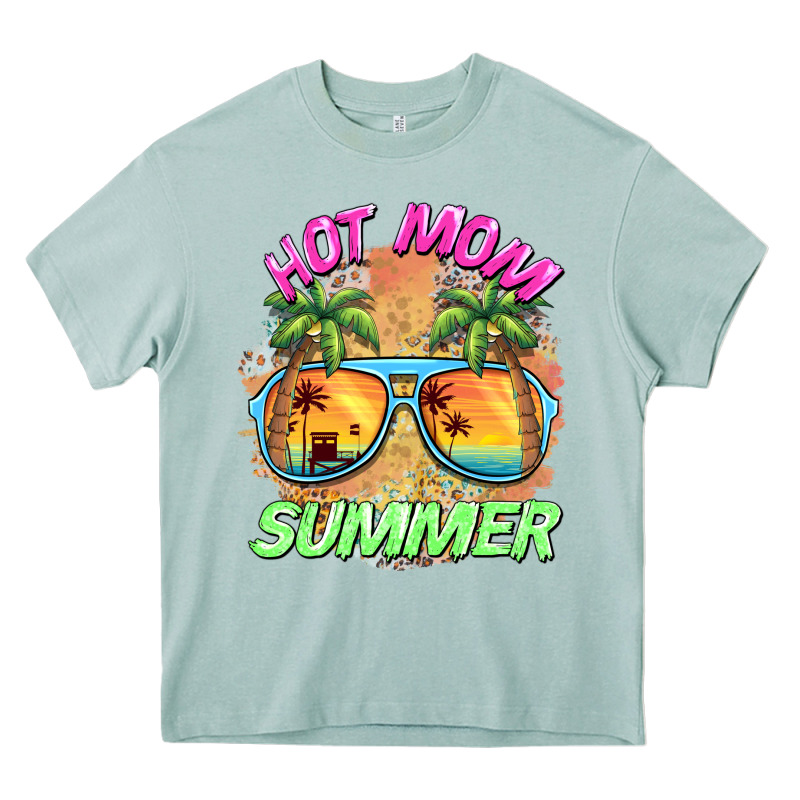 Hot Mom Summer Heavy Core Tee by BarkalooDesign | Teevron