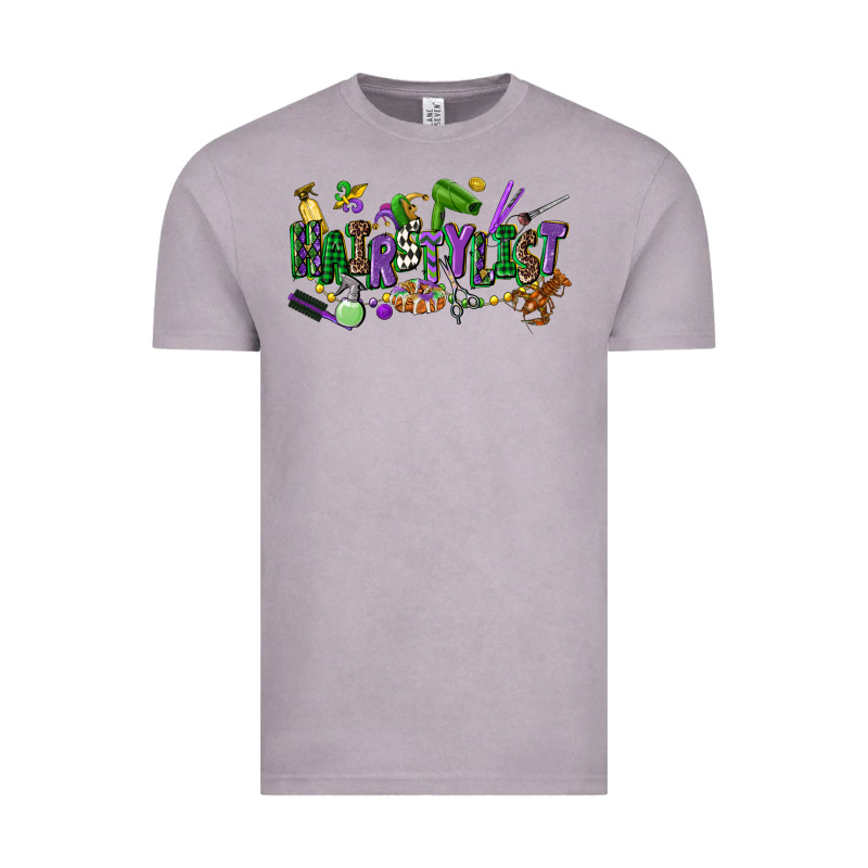 Hairstylist Mardi Gras Vintage Tee by CowGirlArtShop | Teevron