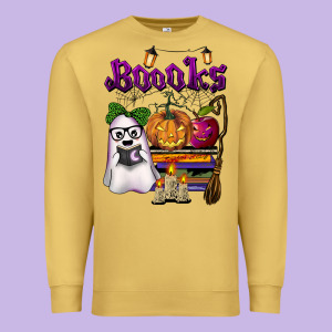 Boooks Premium Sweatshirt Designed By Barkaloodesign