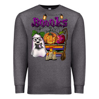 Charcoal Heather boooks Premium Sweatshirt - BarkalooDesign