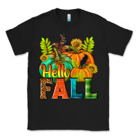 Black Hello Fall Classic Tee - NancyCooperArtShop