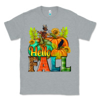 Heather Grey Hello Fall Classic Tee - NancyCooperArtShop