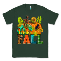 Sports Green Hello Fall Classic Tee - NancyCooperArtShop