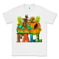 White Hello Fall Classic Tee - NancyCooperArtShop