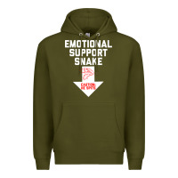 Army Green Mens Crude Humor Inappropriate Emotional Support Snake Halloween Premium Hoodie - trangStudio
