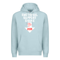 Blue Mist Mens Crude Humor Inappropriate Emotional Support Snake Halloween Premium Hoodie - trangStudio