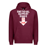 Burgundy Mens Crude Humor Inappropriate Emotional Support Snake Halloween Premium Hoodie - trangStudio