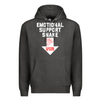 Charcoal Heather Mens Crude Humor Inappropriate Emotional Support Snake Halloween Premium Hoodie - trangStudio