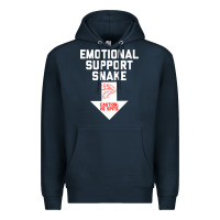 Navy Mens Crude Humor Inappropriate Emotional Support Snake Halloween Premium Hoodie - trangStudio