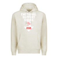 Oatmeal Heather Mens Crude Humor Inappropriate Emotional Support Snake Halloween Premium Hoodie - trangStudio