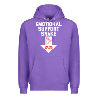 Purple Mens Crude Humor Inappropriate Emotional Support Snake Halloween Premium Hoodie - trangStudio