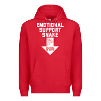Red Mens Crude Humor Inappropriate Emotional Support Snake Halloween Premium Hoodie - trangStudio