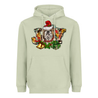 Matcha Christmas joy english bulldog Heavyweight Hoodie - BarkalooDesign