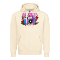 Sandshell Oh Snap Zipper Hoodie - CowhideDigitalArt