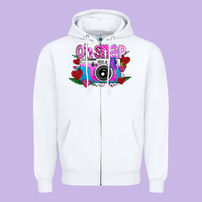 Oh Snap Zipper Hoodie Designed By Cowhidedigitalart