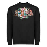 Black abuela flowers Heavyweight Sweatshirt - RacoonDesign