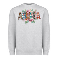 Heather Grey abuela flowers Heavyweight Sweatshirt - RacoonDesign