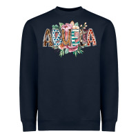 Navy abuela flowers Heavyweight Sweatshirt - RacoonDesign