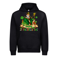 Black happy st patricks day with st patricks Urban Hoodie - AdoDesignShop