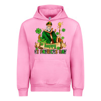 Fuchsia Pink happy st patricks day with st patricks Urban Hoodie - AdoDesignShop