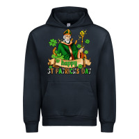 Navy happy st patricks day with st patricks Urban Hoodie - AdoDesignShop
