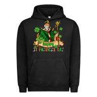 Pigment Black happy st patricks day with st patricks Urban Hoodie - AdoDesignShop