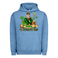 Pigment Pebble Blue happy st patricks day with st patricks Urban Hoodie - AdoDesignShop