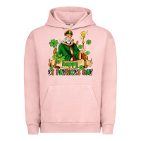 Pigment Salmon happy st patricks day with st patricks Urban Hoodie - AdoDesignShop