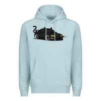Blue Mist spooky halloween jdm s14 silvia 240sx black cat illustrated t shirt Premium Hoodie - trangStudio