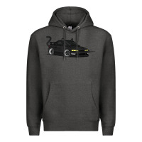 Charcoal Heather spooky halloween jdm s14 silvia 240sx black cat illustrated t shirt Premium Hoodie - trangStudio