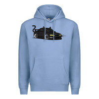Colony Blue spooky halloween jdm s14 silvia 240sx black cat illustrated t shirt Premium Hoodie - trangStudio
